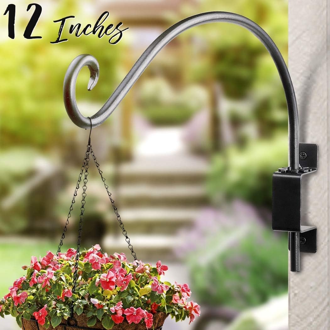 Bird Feeder Hanger Outdoor: 16" Swivel Heavy Duty Wall Mount Bracket