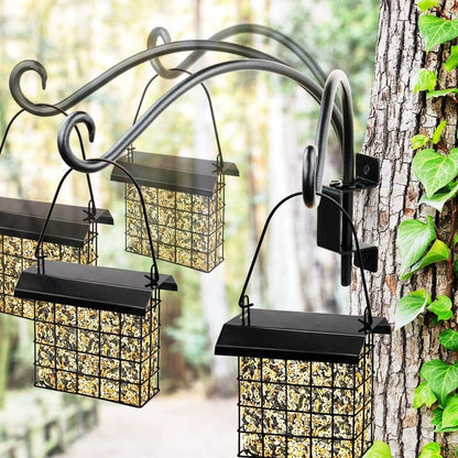 Bird Feeder Hanger Outdoor: 16" Swivel Heavy Duty Wall Mount Bracket