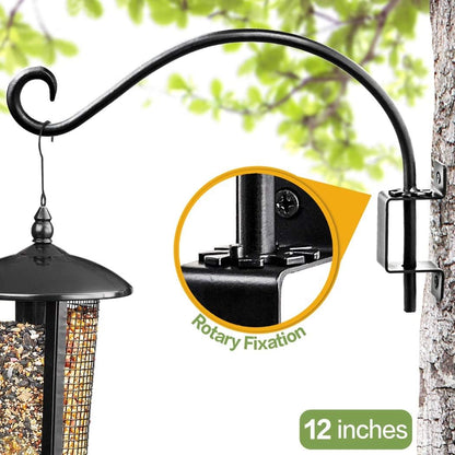Bird Feeder Hanger Outdoor: 16" Swivel Heavy Duty Wall Mount Bracket