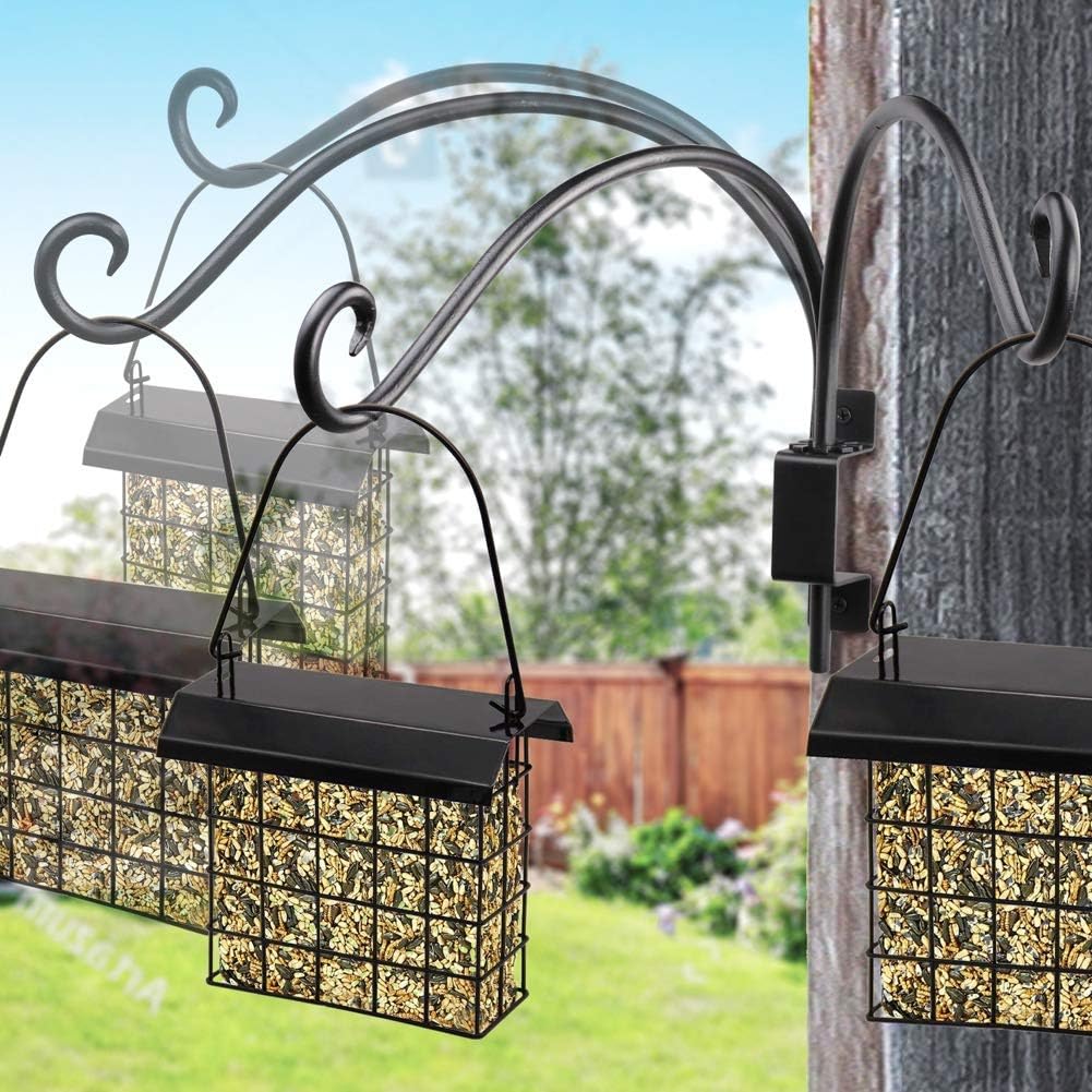 Bird Feeder Hanger Outdoor: 16" Swivel Heavy Duty Wall Mount Bracket