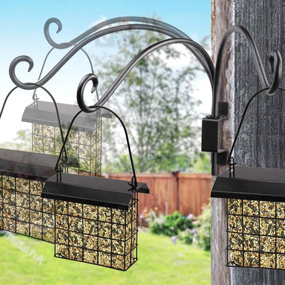 Bird Feeder Hanger Outdoor: 16" Swivel Heavy Duty Wall Mount Bracket