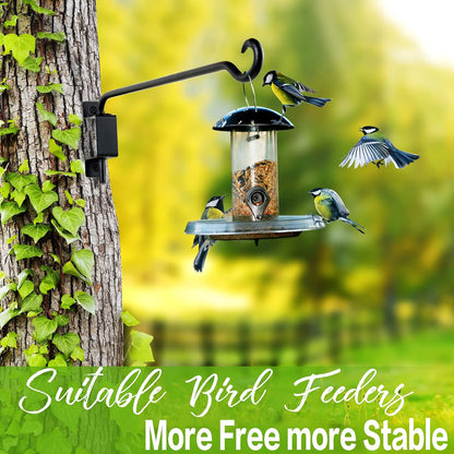 Bird Feeder Hanger Outdoor: 16" Swivel Heavy Duty Wall Mount Bracket