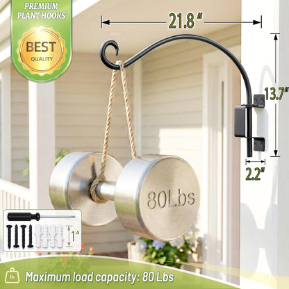 Bird Feeder Hanger Outdoor: 16" Swivel Heavy Duty Wall Mount Bracket