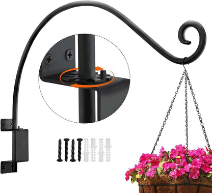 Bird Feeder Hanger Outdoor: 16" Swivel Heavy Duty Wall Mount Bracket