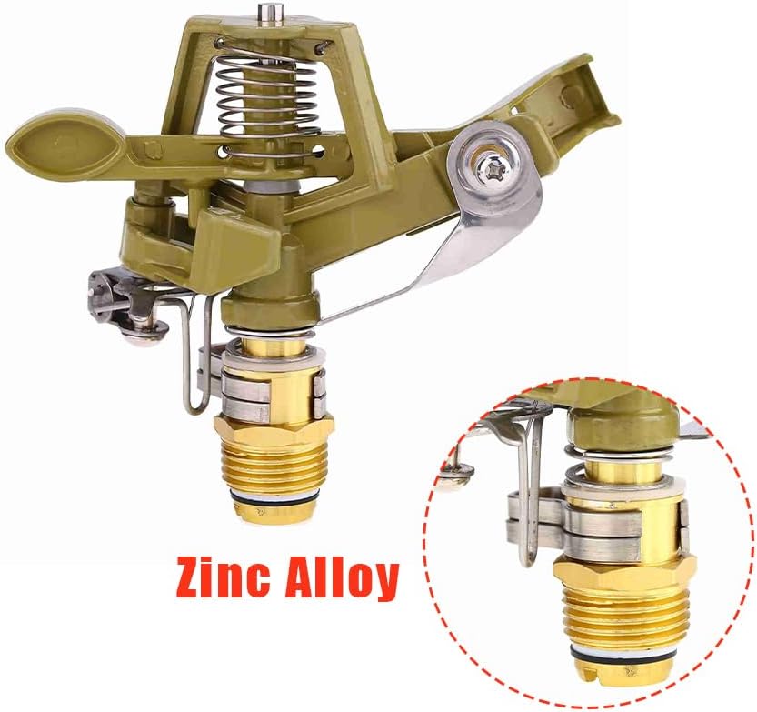 Impact Sprinkler Head, Zinc Alloy Ground Insert, 20-40 FT