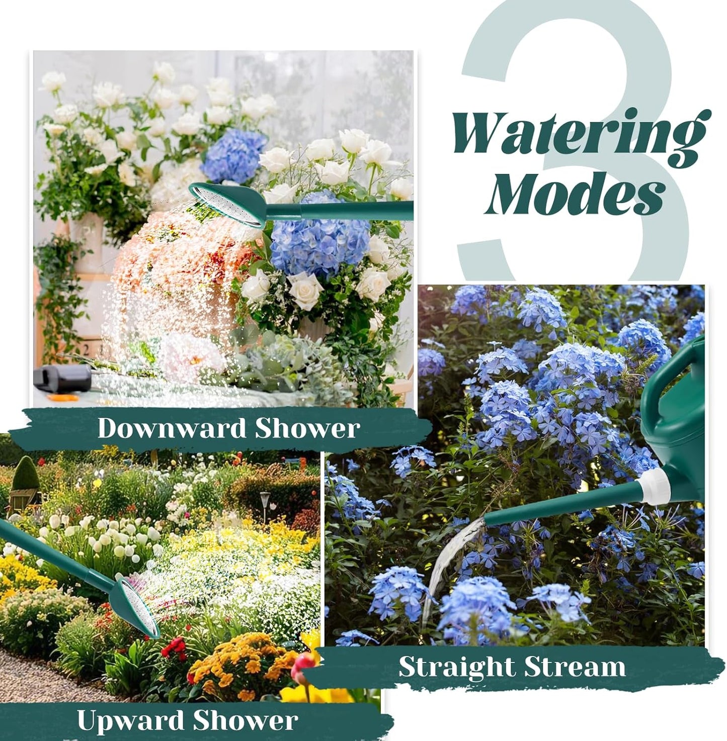 2 Gallon Watering Can, Large Garden Watering Can for Outdoor Plants