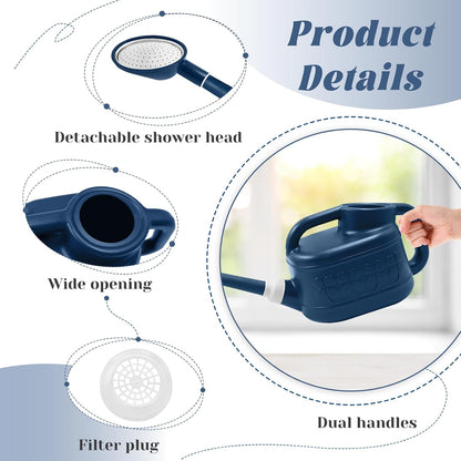 2 Gallon Watering Can, Large Garden Watering Can for Outdoor Plants