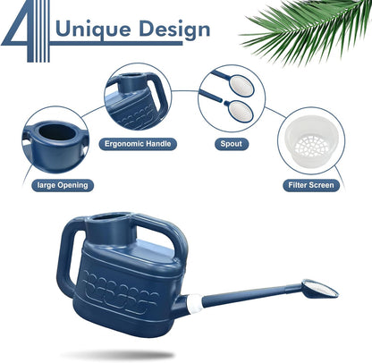 2 Gallon Watering Can, Large Garden Watering Can for Outdoor Plants