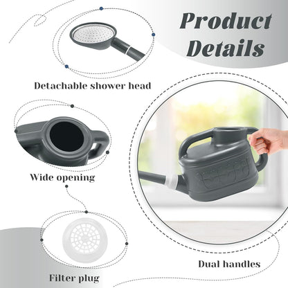 2 Gallon Watering Can, Large Garden Watering Can for Outdoor Plants