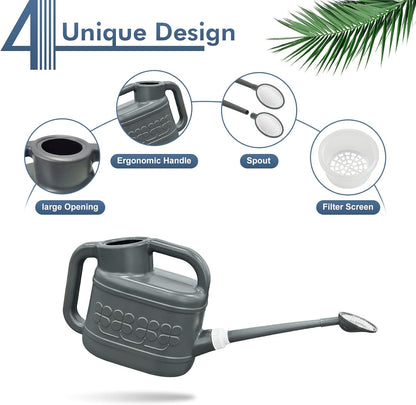 2 Gallon Watering Can, Large Garden Watering Can for Outdoor Plants