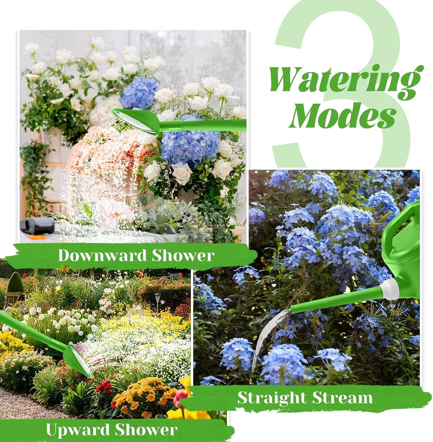 2 Gallon Watering Can, Large Garden Watering Can for Outdoor Plants