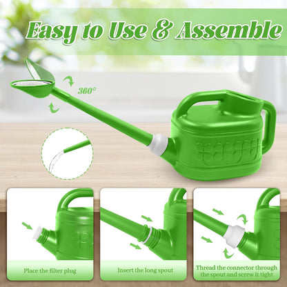 2 Gallon Watering Can, Large Garden Watering Can for Outdoor Plants