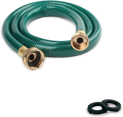 15FT 1/2-Inch Style PVC Garden Hose with Brass GHT Fittings