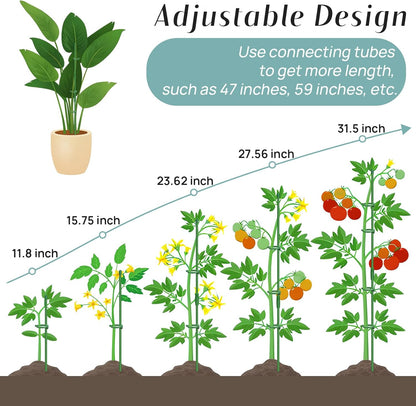 Plant Stakes, 20 Pcs Plant Sticks Stakes Support