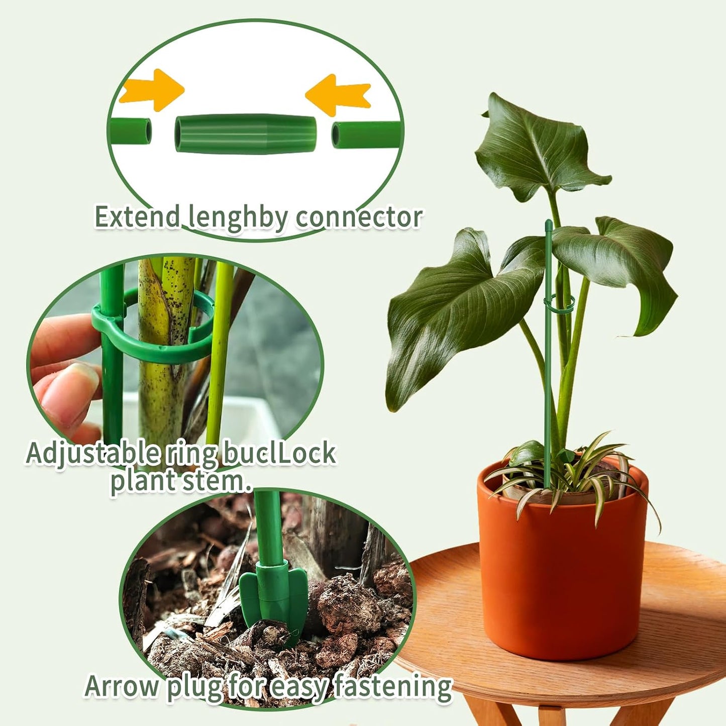 Plant Stakes, 20 Pcs Plant Sticks Stakes Support