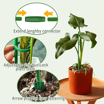 Plant Stakes, 20 Pcs Plant Sticks Stakes Support