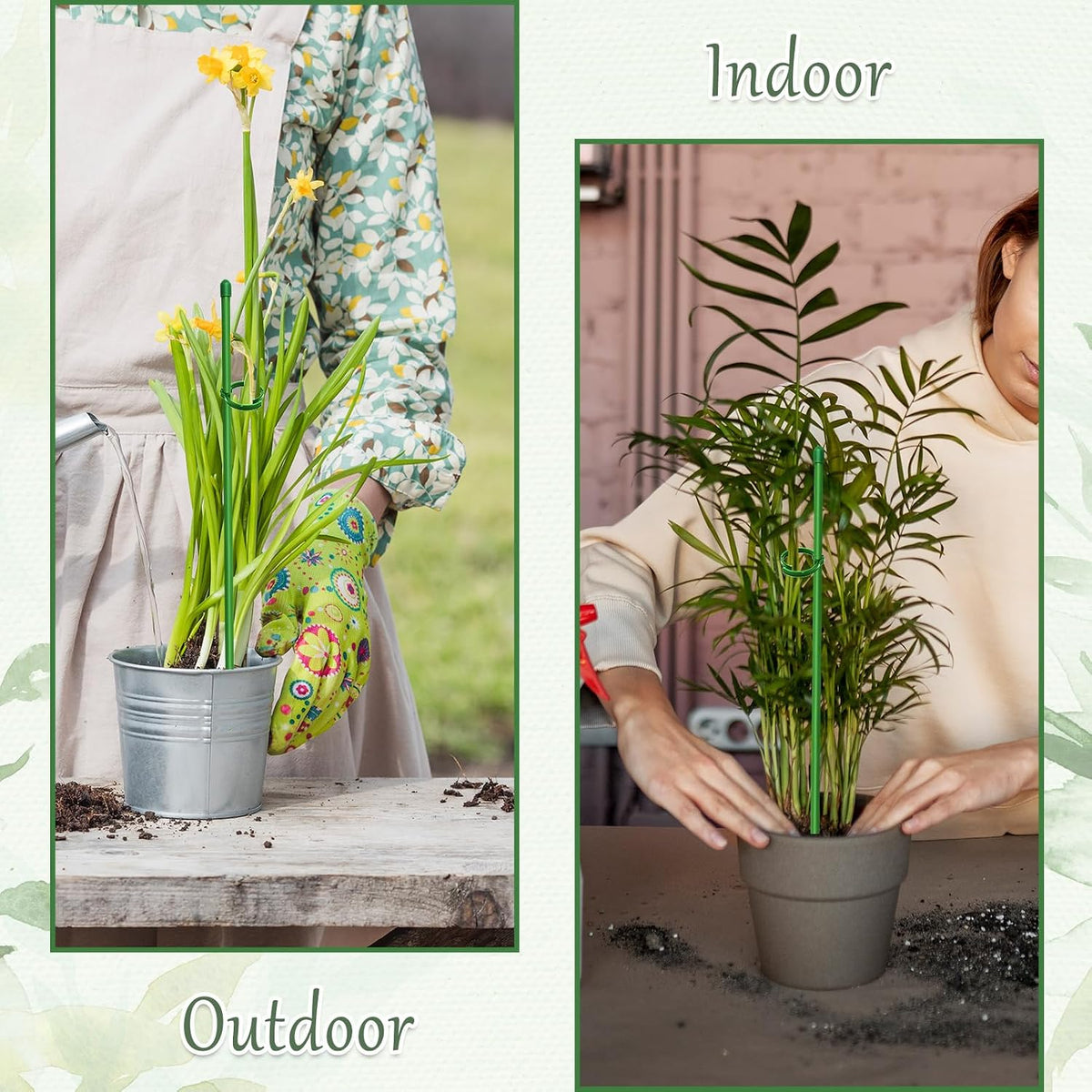 Plant Stakes, 20 Pcs Plant Sticks Stakes Support