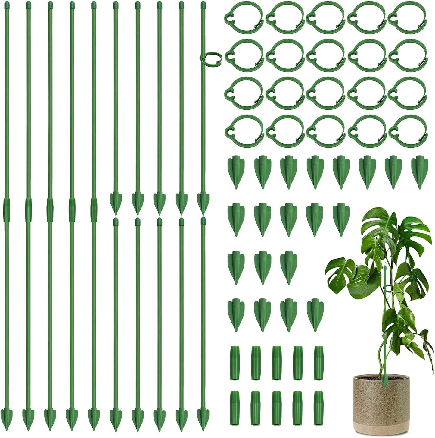 Plant Stakes, 20 Pcs Plant Sticks Stakes Support
