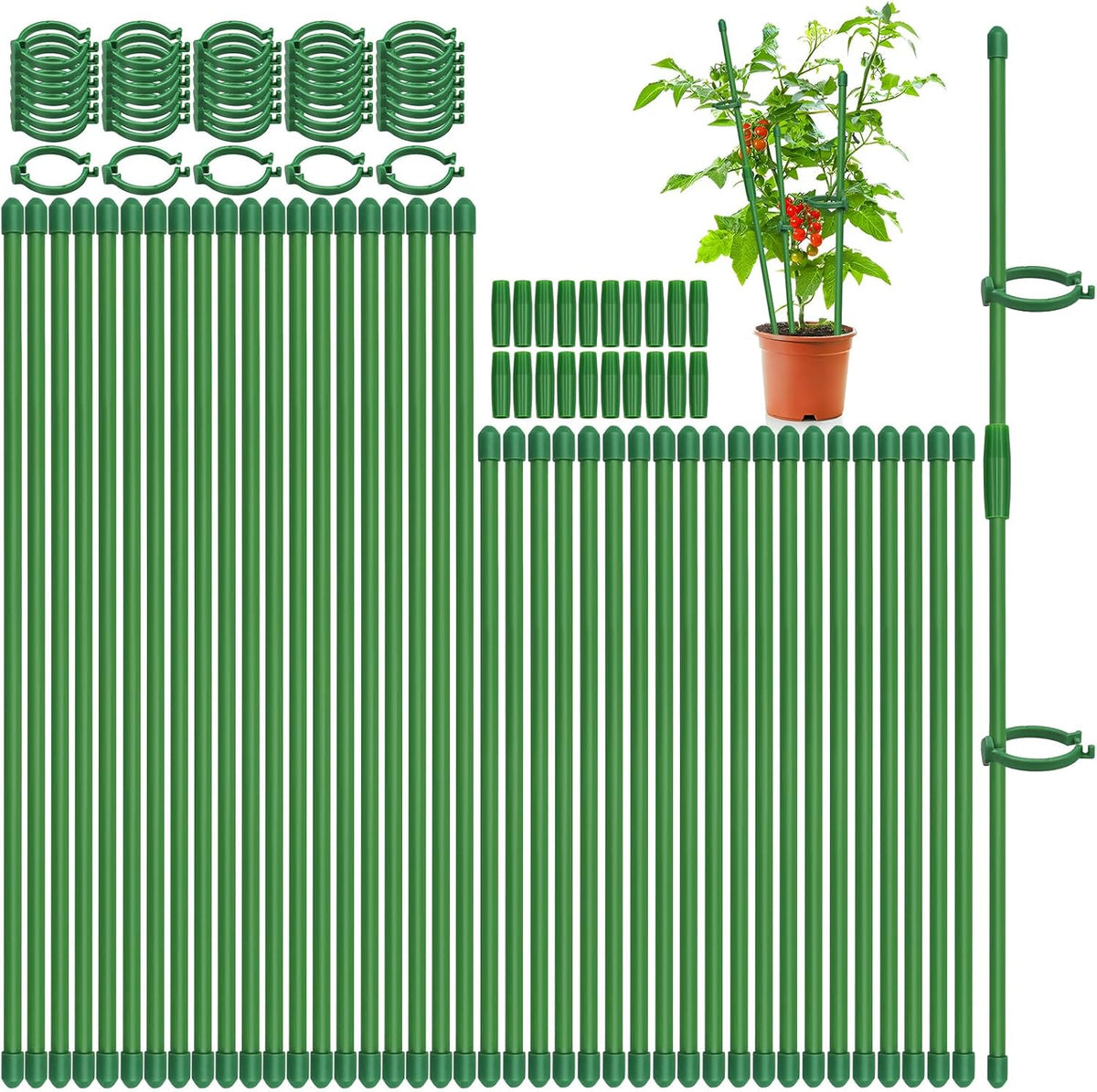 Plant Stakes, 20 Pcs Plant Sticks Stakes Support