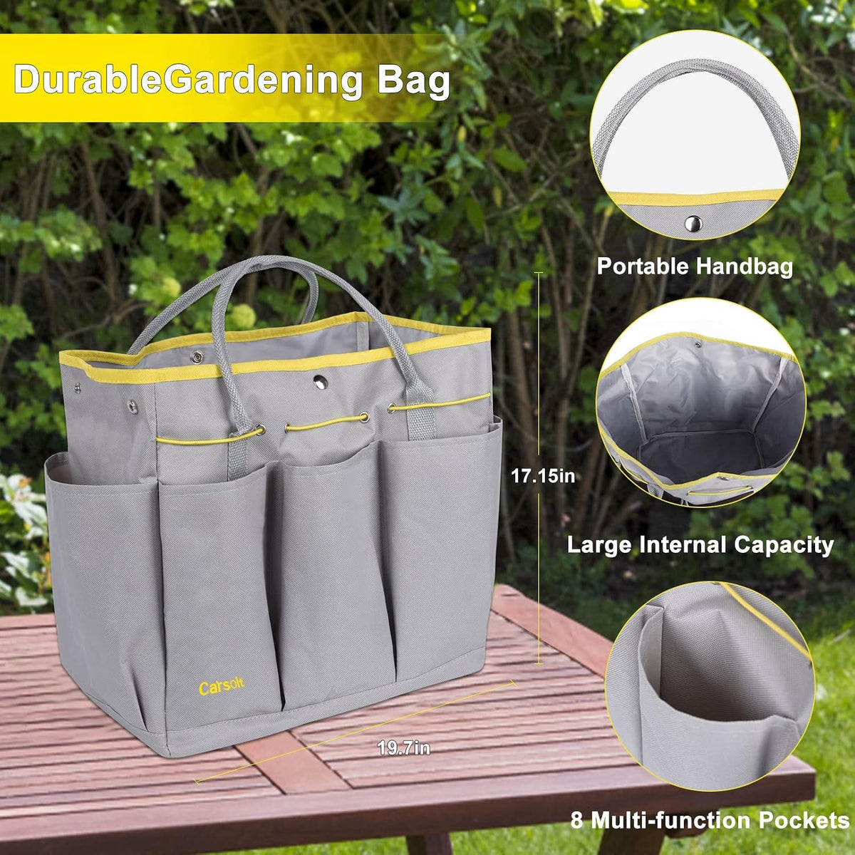 10Pcs Heavy Duty Stainless Steel Garden Hand Tools Set for Planting
