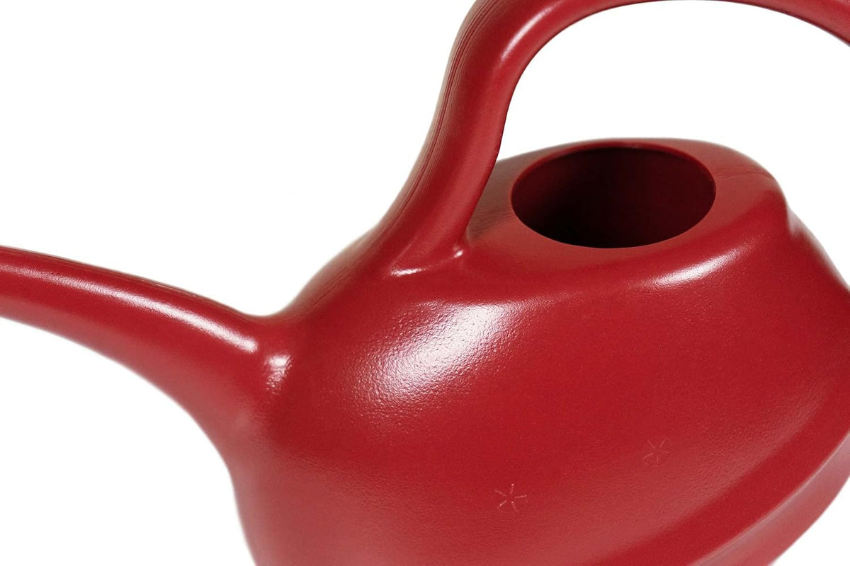 Plastic Watering Can Small Lightweight Cute Indoor Outdoor Garden Long Spout (Red), 1.5 Liter