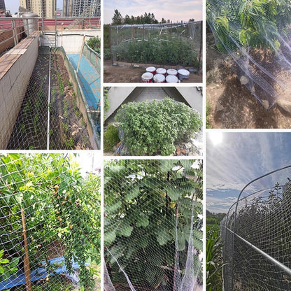 Heavy Duty Hail Netting for Garden - HDPE Mesh Cover for Fruit and Vegetable Protection - Weather-Resistant and Tear-Proof Design Reusable Floating Row Cover Net(2 x 5 m/6.6 x 16.4 ft) - Colors A