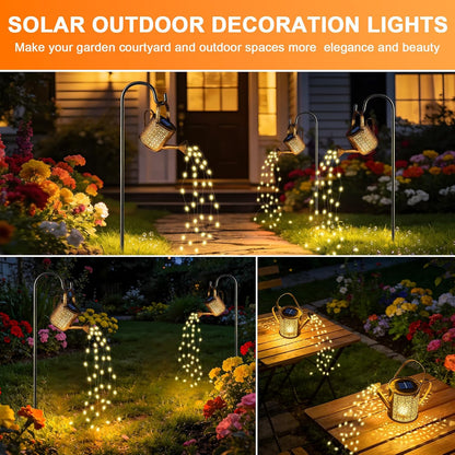 2Pack Solar Watering Can Lights, Solar Light Outdoor Decorative, Warm White