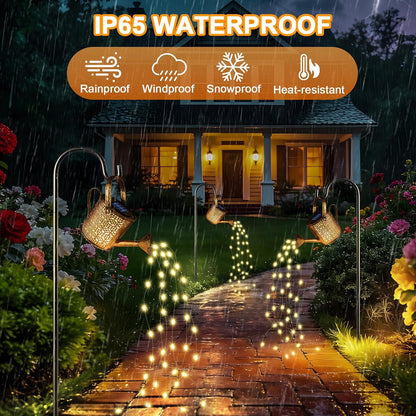 2Pack Solar Watering Can Lights, Solar Light Outdoor Decorative, Warm White