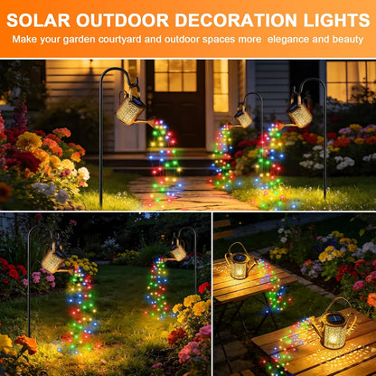 2Pack Solar Watering Can Lights, Solar Light Outdoor Decorative, Warm White