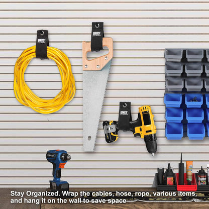5 Pack Heavy Duty Large 13-inch Extension Cord Storage Organize Cables, Hoses, Power Cords, and Ropes with Extendable Cable Ties Strap Loop Hanger