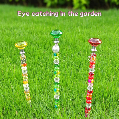 290Pcs Beaded Garden Stakes Kit, Fairy Wand Garden Stake Beads Kit