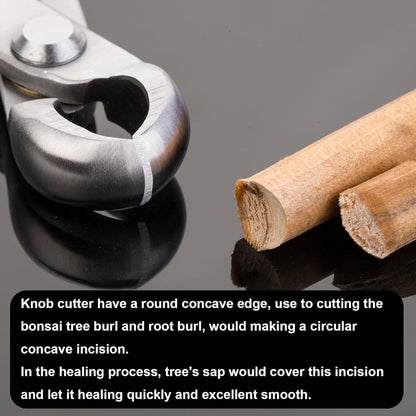 Bonsai Knob Cutter Round Edge Cutter Professional Grade Branch Cutter Alloy Steel Bonsai Tools Equip With Tool Bag (MT-KC-205)