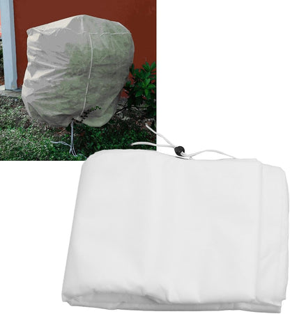 Plant Cover,Breathable Outdoor Freeze Frost Protection Plants Jacket,Floating Row Cover Garden NonWoven Fabric Plant Cover Frost Blankets,for Cold Winter Weather(80x100cm/31.5x39.4in-White)