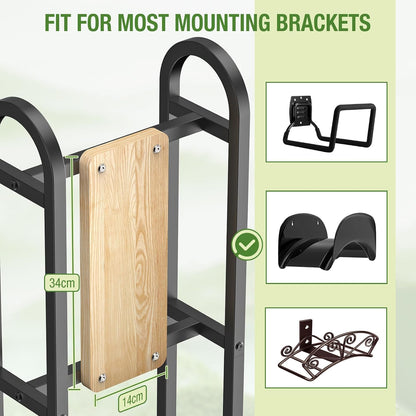 Retractable Hose Reel Stand, No Wall Damaged Freestanding Hose Holder Post