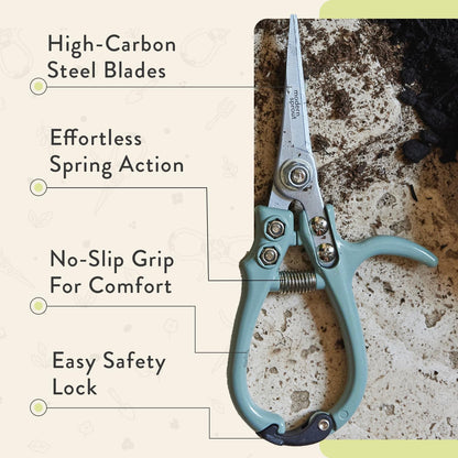 Pruning Shears- Garden Snips - Herb Scissors- Lavender 1-Pack