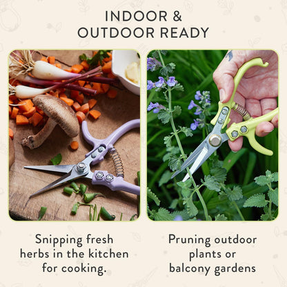 Pruning Shears- Garden Snips - Herb Scissors- Lavender 1-Pack