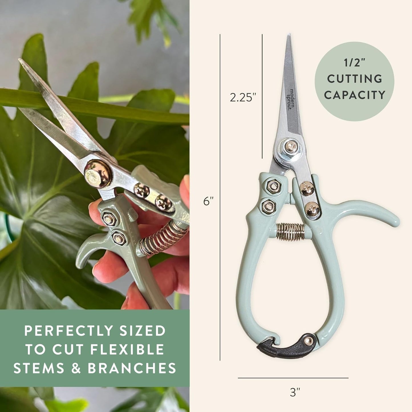 Pruning Shears- Garden Snips - Herb Scissors- Lavender 1-Pack