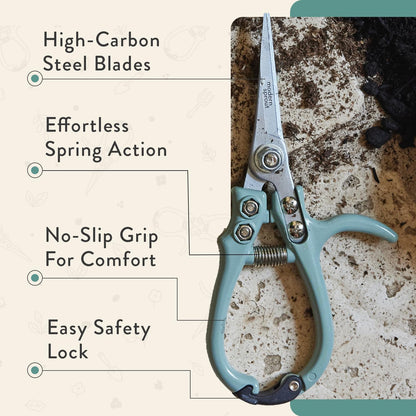 Pruning Shears- Garden Snips - Herb Scissors- Lavender 1-Pack
