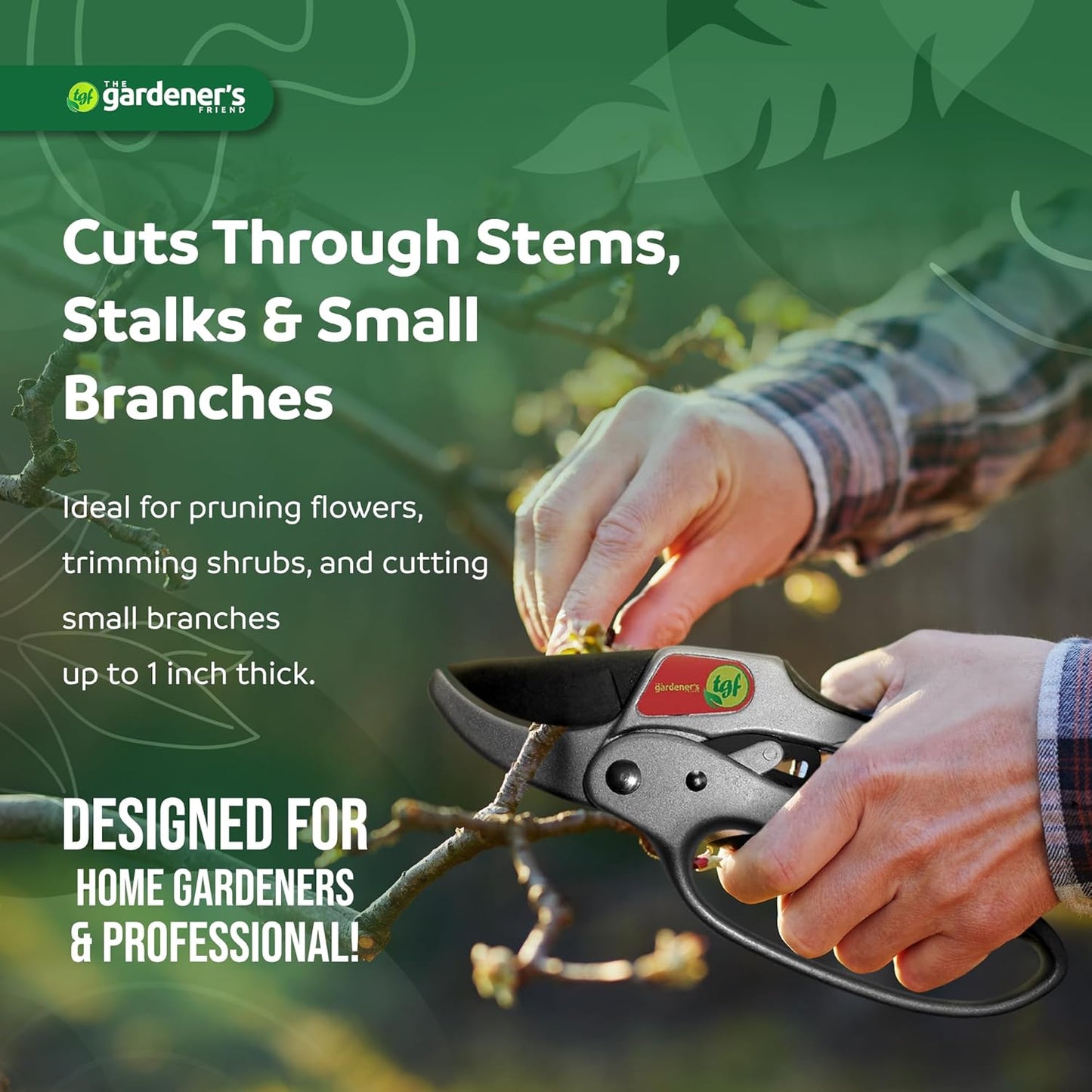Heavy Duty Ratchet Pruning Shears, Anvil
