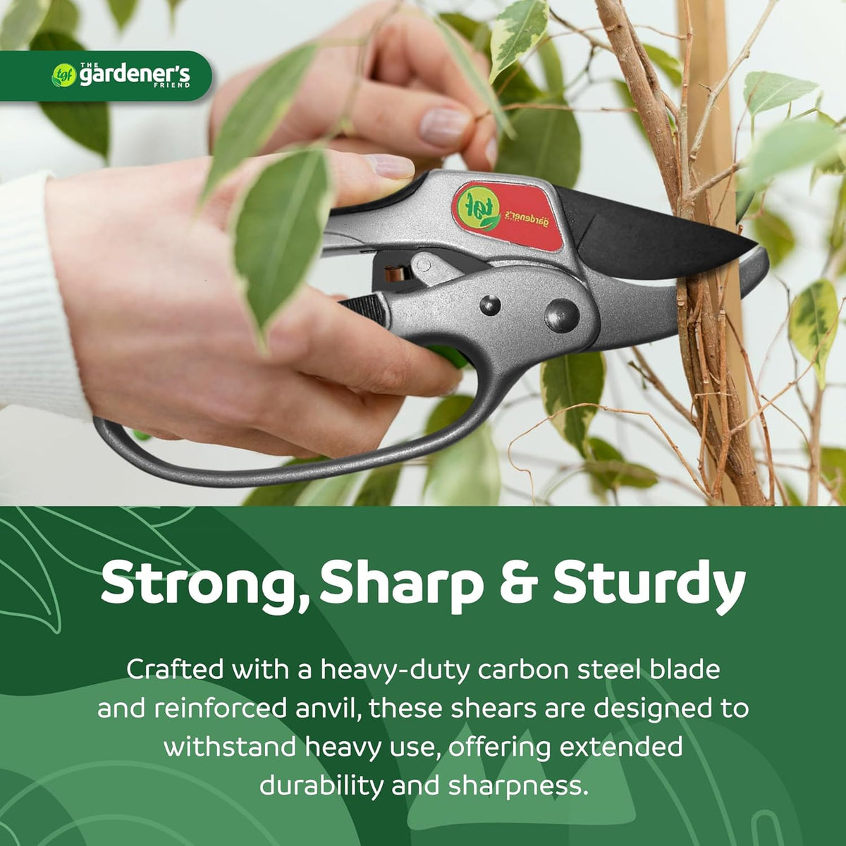 Heavy Duty Ratchet Pruning Shears, Anvil