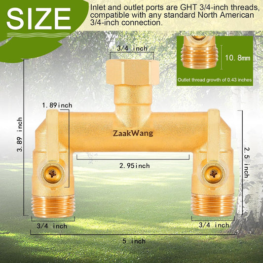 Garden Hose Splitter 2 Way