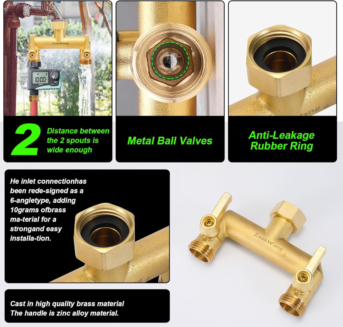 Garden Hose Splitter 2 Way