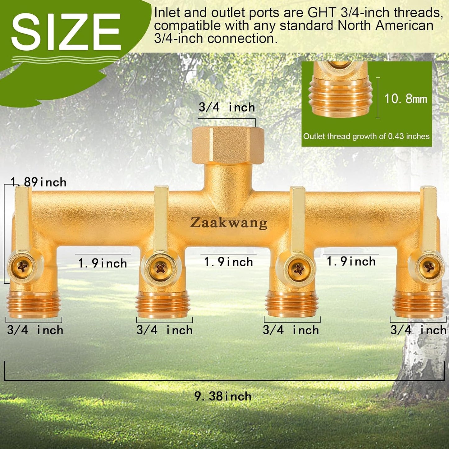Garden Hose Splitter 2 Way