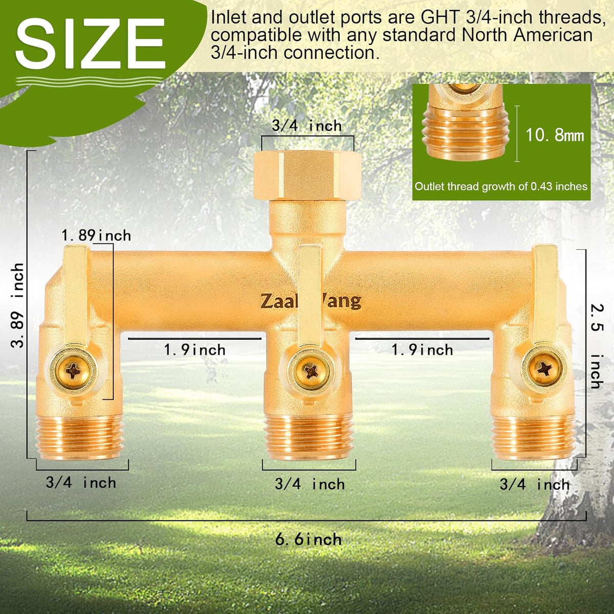 Garden Hose Splitter 2 Way