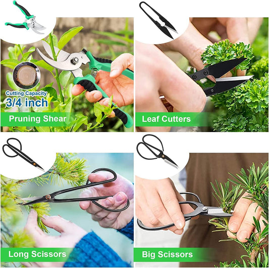 Bonsai Tools Kit 24PCS – Starter Trimming & Pruning Set for Beginners