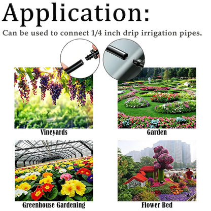 135PCS 240FT Drip Irrigation System Set, Automatic Drip Irrigation Kit for Greenhouse, Yard, Lawn, Plant, with 1/2 inch Hose, 1/4 inch Distribution Tubing and Accessories