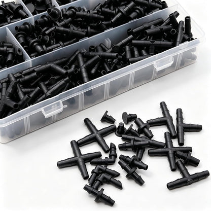135PCS 240FT Drip Irrigation System Set, Automatic Drip Irrigation Kit for Greenhouse, Yard, Lawn, Plant, with 1/2 inch Hose, 1/4 inch Distribution Tubing and Accessories