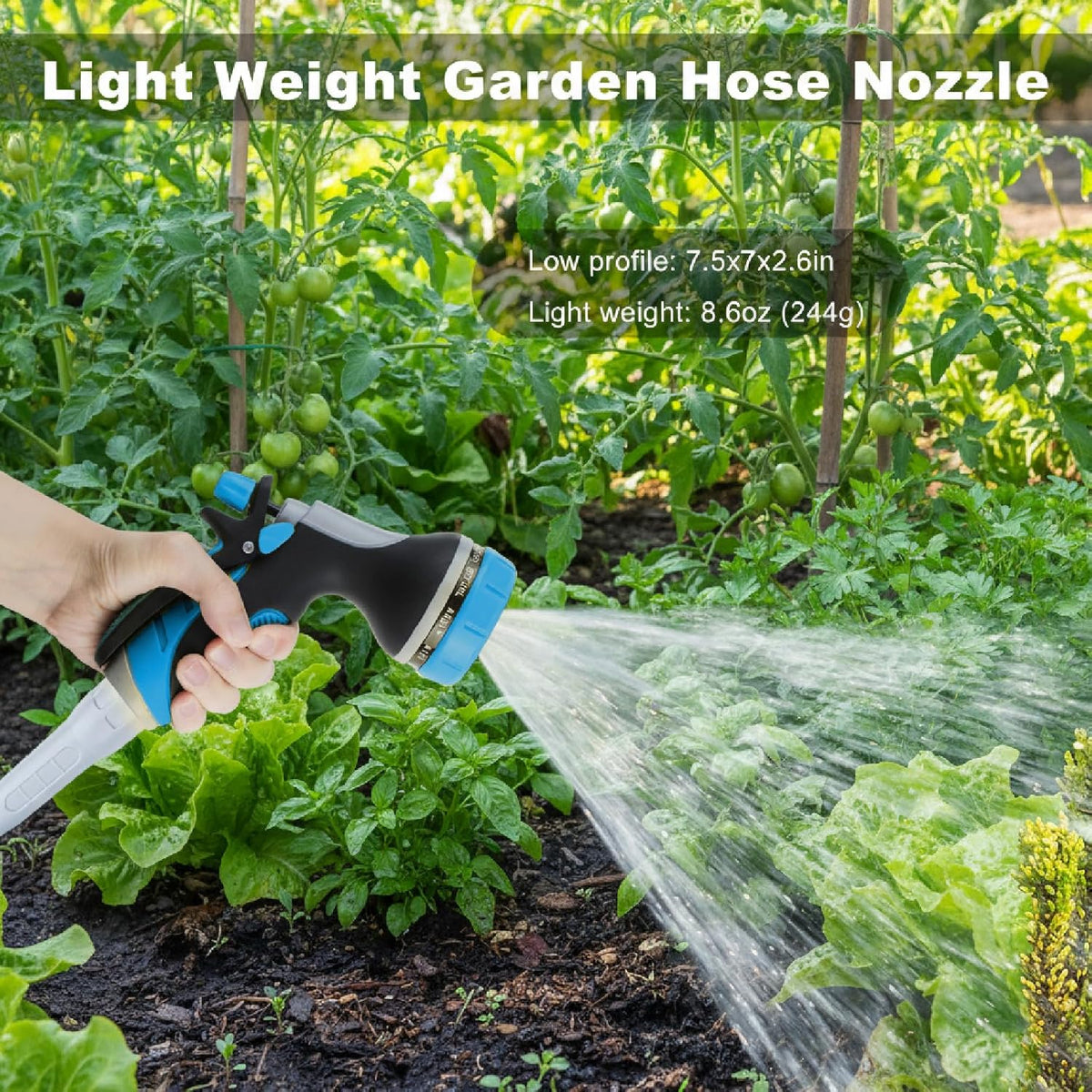 Garden Hose Nozzles with 10 Spray Patterns Sprayer Water Hose Nozzle Spray