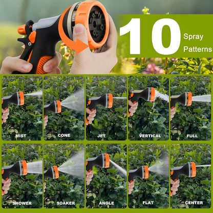 Garden Hose Nozzles with 10 Spray Patterns Sprayer Water Hose Nozzle Spray
