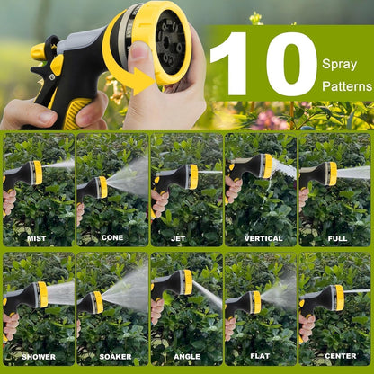 Garden Hose Nozzles with 10 Spray Patterns Sprayer Water Hose Nozzle Spray